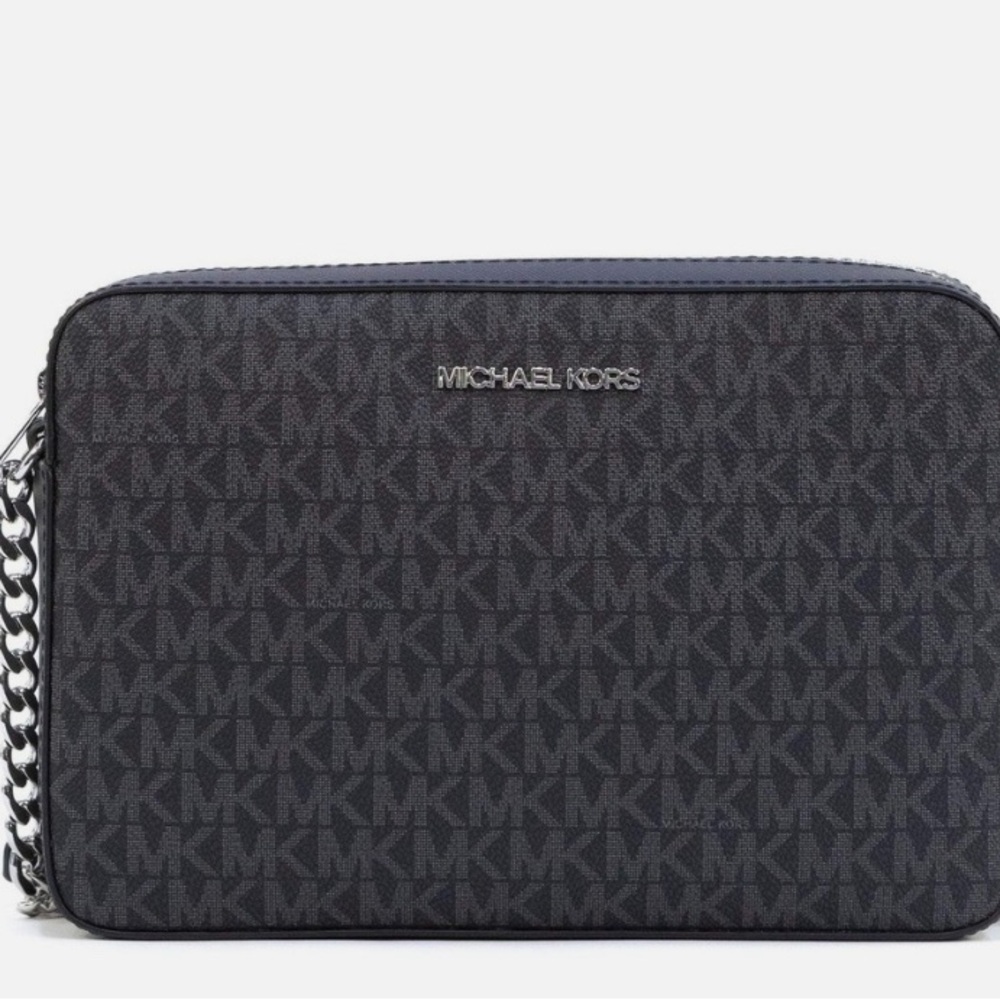 Michael Kors Black Crossbody Bag-Jet Set